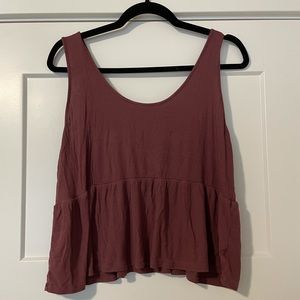 Wild fable maroon crop tank top